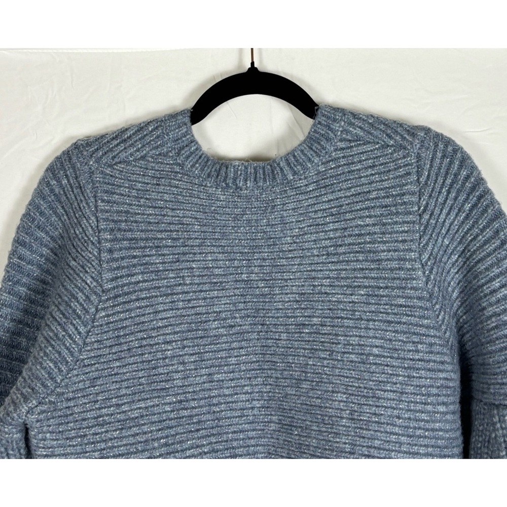 Zara Light Blue Wool Sweater- L - Picture 12 of 14